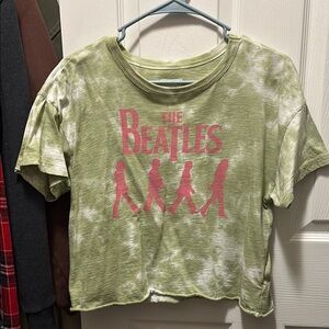 The Beatles tie-dye tee (cropped)